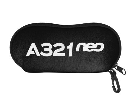 A321neo & Text Designed Glasses Bag Hot on Sale