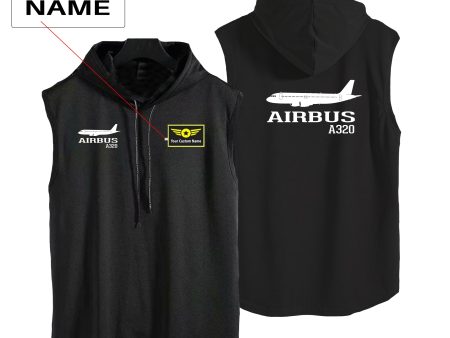 Airbus A320 Printed Designed Hooded Tank Tops Online now