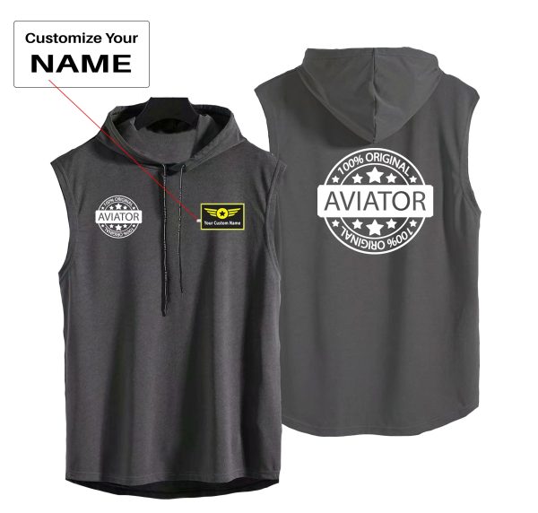 %100 Original Aviator Designed Hooded Tank Tops Online Hot Sale