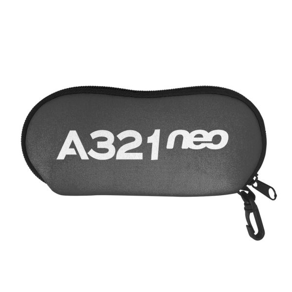 A321neo & Text Designed Glasses Bag Hot on Sale