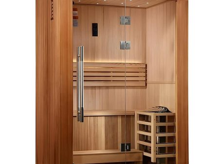 Golden Designs Sundsvall Edition 2 Person Traditional Sauna - Canadian Red Cedar Hot on Sale