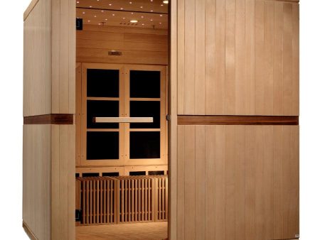 Golden Designs Catalonia 8-person PureTech™ Near Zero EMF (Under 2MG) FAR Infrared Sauna (Canadian Hemlock) Supply