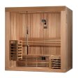 Golden Designs Copenhagen Edition 3 Person Traditional Sauna - Canadian Red Cedar Fashion