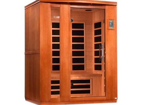 Dynamic Lugano 3-person Low EMF FAR Infrared Sauna - Canadian Hemlock Hot on Sale