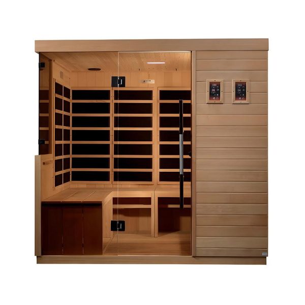 Dynamic La Sagrada 6-person Ultra Low EMF FAR Infrared Sauna - Canadian Hemlock For Sale