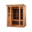 Dynamic Vila 3-Person Ultra Low EMF FAR Infrared Sauna - Canadian Hemlock Online now