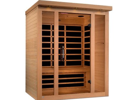 Dynamic Vila 3-Person Ultra Low EMF FAR Infrared Sauna - Canadian Hemlock Online now