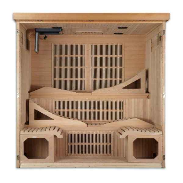 Golden Designs Monaco 6-person PureTech™ Near Zero EMF FAR Infrared Sauna Online