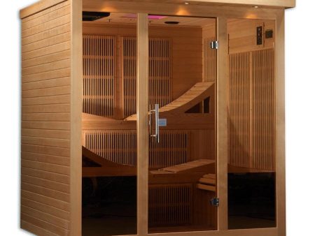 Golden Designs Monaco 6-person PureTech™ Near Zero EMF FAR Infrared Sauna Online