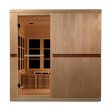 Golden Designs Catalonia 8-person PureTech™ Near Zero EMF (Under 2MG) FAR Infrared Sauna (Canadian Hemlock) Supply