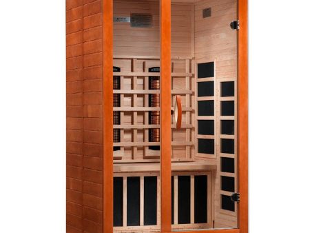 Dynamic Santiago 2-Person Full Spectrum  Near Zero EMF Sauna - Canadian Hemlock Online Hot Sale