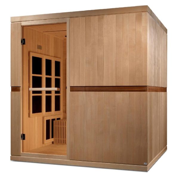 Golden Designs Catalonia 8-person PureTech™ Near Zero EMF (Under 2MG) FAR Infrared Sauna (Canadian Hemlock) Supply