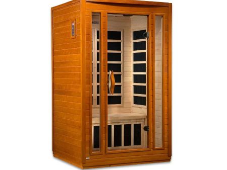 Dynamic San Marino 2-Person Low EMF FAR Infrared Sauna - Canadian Hemlock For Sale