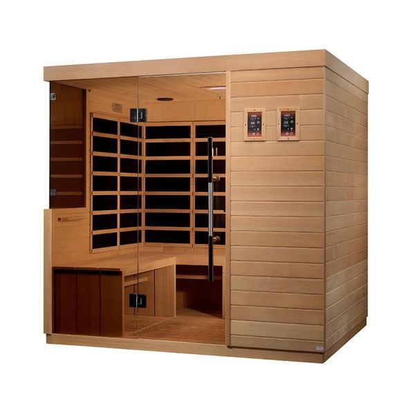 Dynamic La Sagrada 6-person Ultra Low EMF FAR Infrared Sauna - Canadian Hemlock For Sale