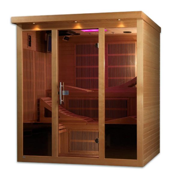 Golden Designs Monaco 6-person PureTech™ Near Zero EMF FAR Infrared Sauna Online