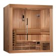 Golden Designs Copenhagen Edition 3 Person Traditional Sauna - Canadian Red Cedar Fashion