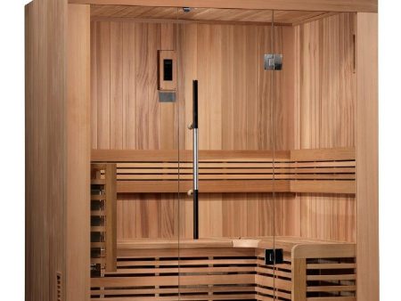 Golden Designs Copenhagen Edition 3 Person Traditional Sauna - Canadian Red Cedar Fashion