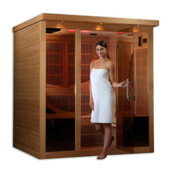 Golden Designs Monaco 6-person PureTech™ Near Zero EMF FAR Infrared Sauna Online